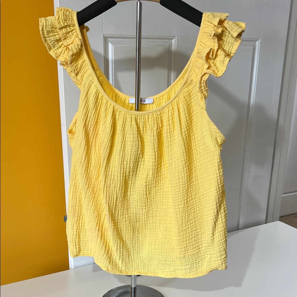 Ricki's Sunny Yellow Ruffled Blouse